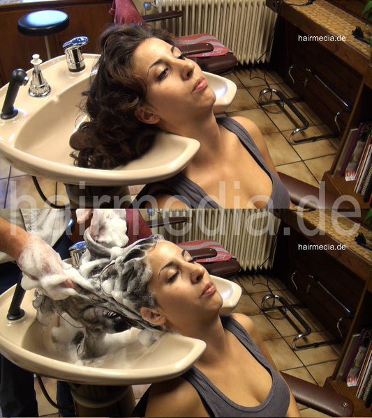 9059 10 fresh styled hair backward shampooing by barber