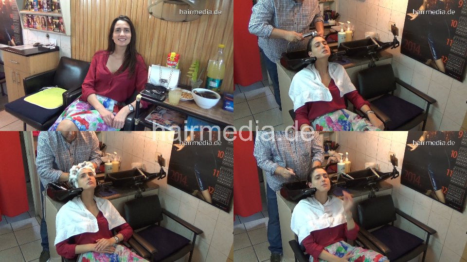 1138 03 Helen backward wash shampooing by strict barber Frizer
