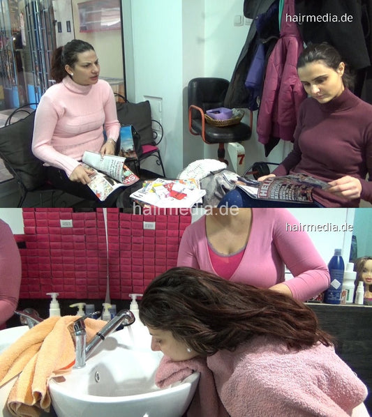 8133 Djina 1 strong forward shampoo hairwash 22 min HD video for download