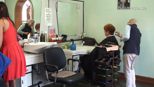 8141 drycut at capechange by barberette, dry haircut cut hair