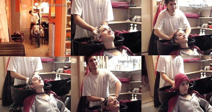 8086 Hungary, teen girl 1 wash by male student 4 min video for download