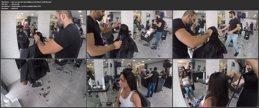 1062 she can see her hair falling on the floor!