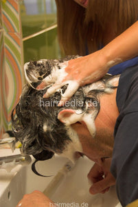 290 Oleg forward and backward wash salon shampoo by mature barberette
