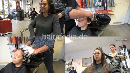 392 StefanyD shampooing by barber trailer