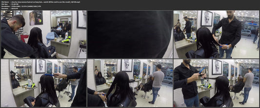 1062 step by step women haircut on long hair... watch till the end to see the result