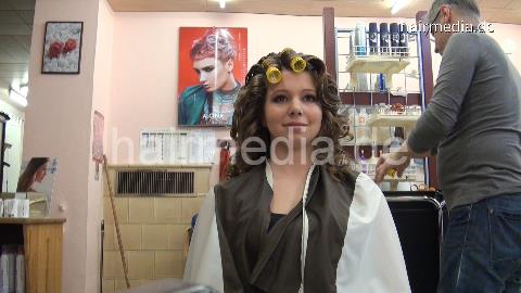 6168 AnjaH by Barber backward! shampoo and wet set Part 2 wet set