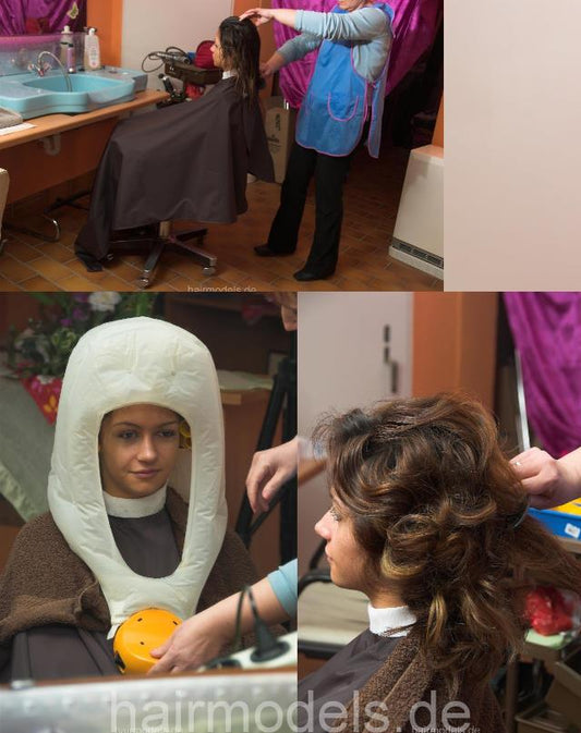 697 Mila forward wash and wet set and bonnet dryer by Katharina  TRAILER