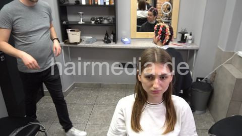 7200 Tatjana perm by Ukrainian barber 1 shampoo and trim