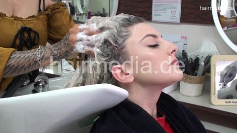 397 MajaS ASMR extrem long backward salon shampooing by Jiota