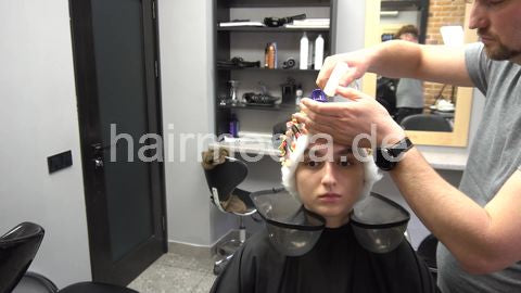7200 Tatjana perm by Ukrainian barber 2 perm process