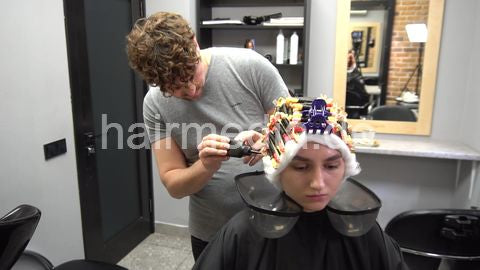 7200 Tatjana perm by Ukrainian barber 2 perm process