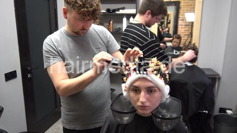7200 Tatjana perm by Ukrainian barber 2 perm process