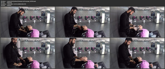 1062 women hair backward shampoo and massage