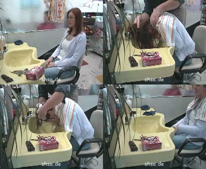 772 Daniela redhead forward shampooing by barber