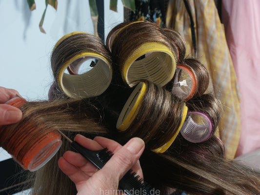 121 Flowerpower 2, Part 8 AnjaS, rollerset XXL rollers XXL capes tie closure