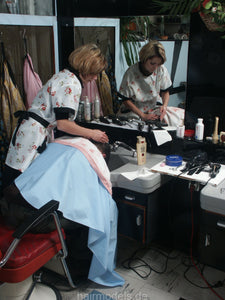 121 Flowerpower 2, Part 6 AnjaS, backward shampooing in tieclosure shampoocape backward in barbershop