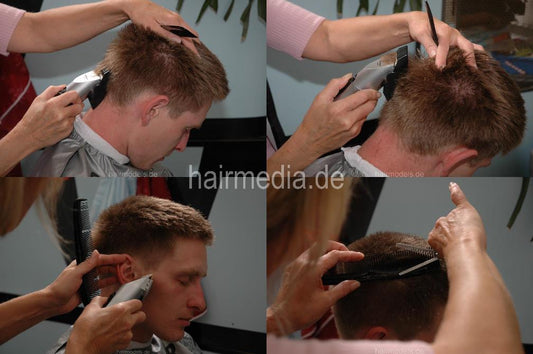 233 SaskiaF strong buzz and wash by pvc apron barberette   TRAILER