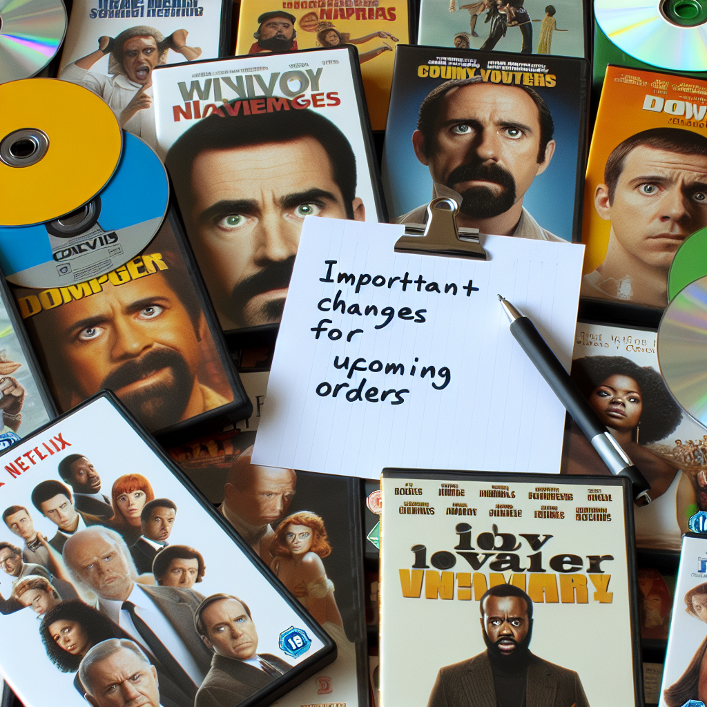 Changes for DVD orders.
