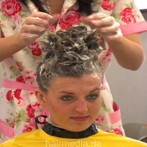 515 misc upright shampooing in PVC capes