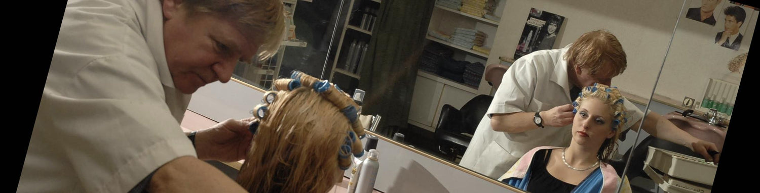 641 Elisa vintage shampoo and set by old barber