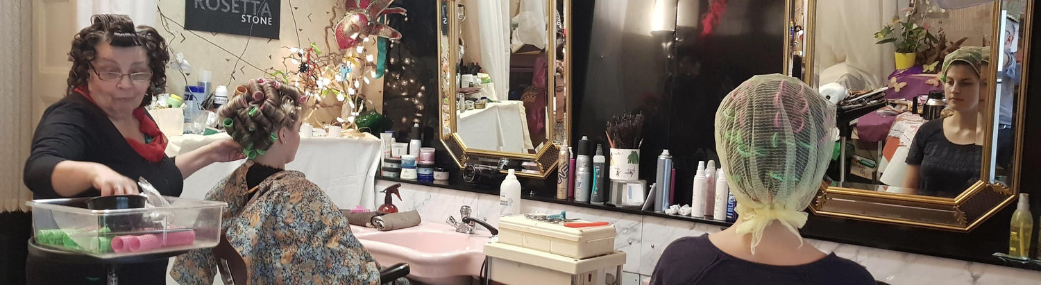 6302 old vintage salon Nuremberg XXL shampoo and wetsets