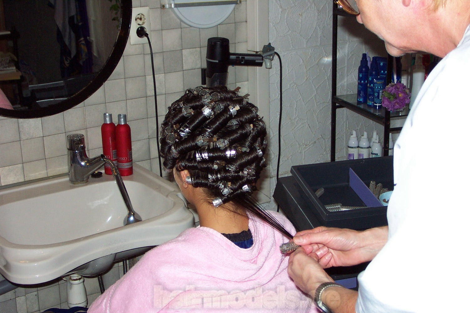 h015 Angelina at hairdresser Thuringia