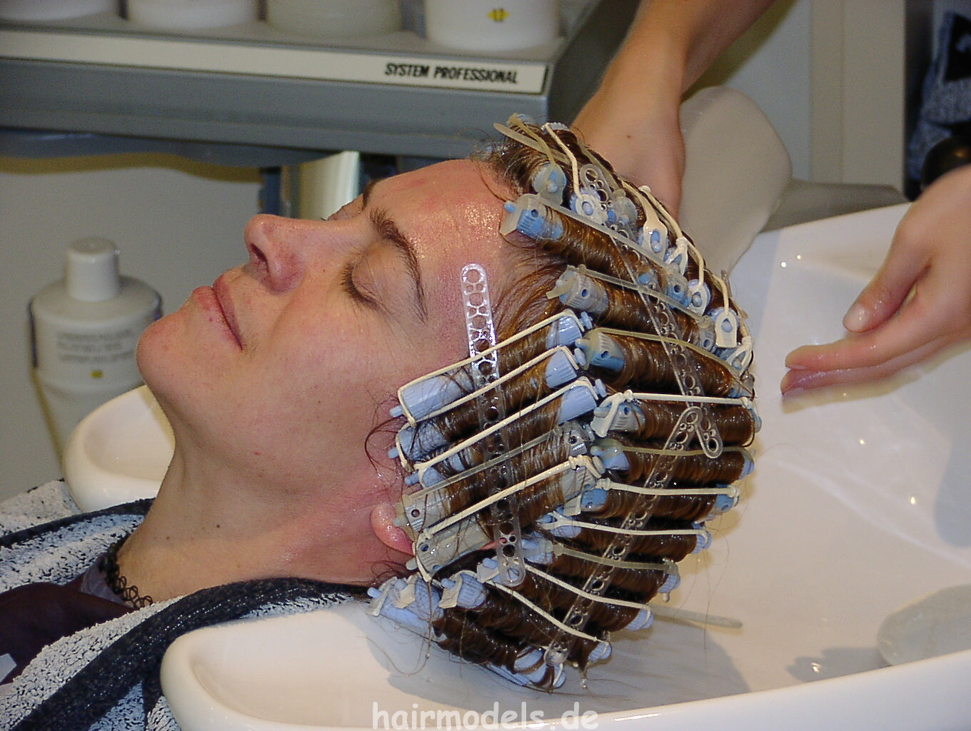 704 Petra Perm blonde thick hair