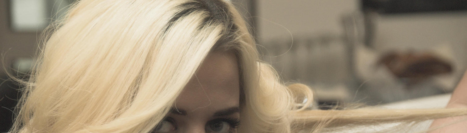 bleached hair
