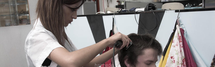female stylist doing male client (ftm)