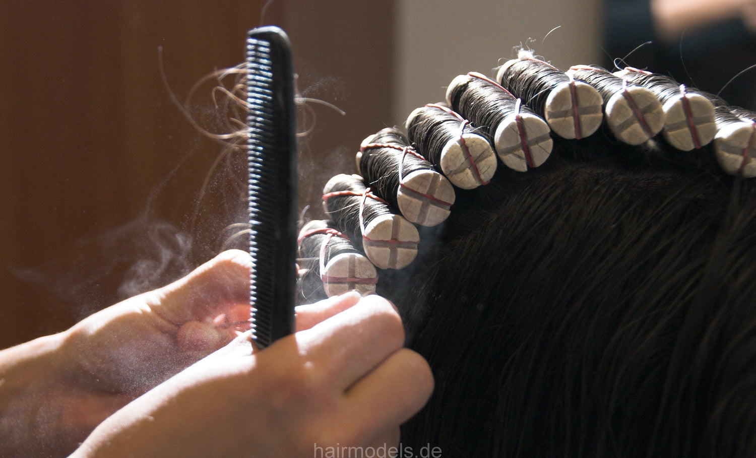 750 Katja wood curler perm