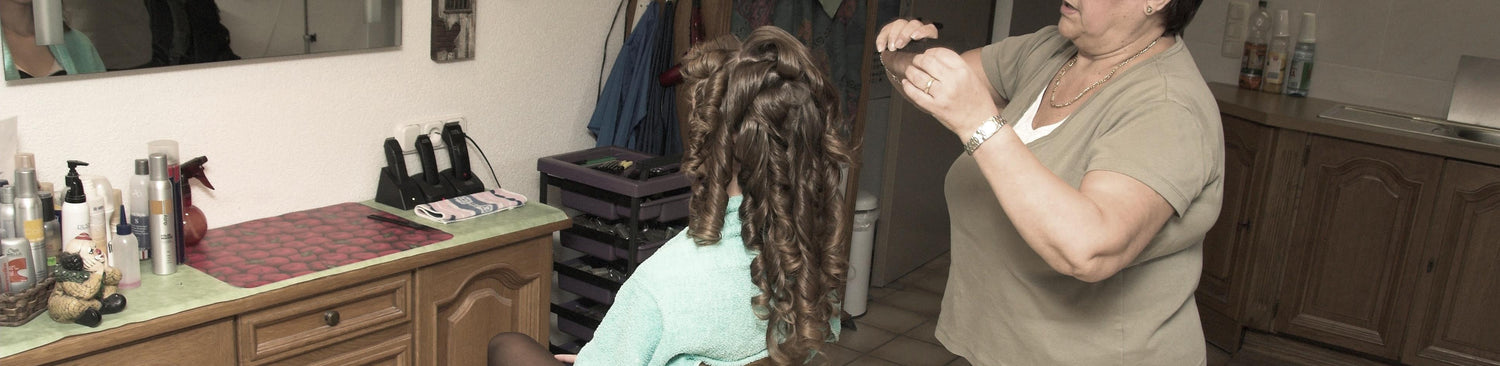 6120 Meike at Aunt  shampoo and wetset