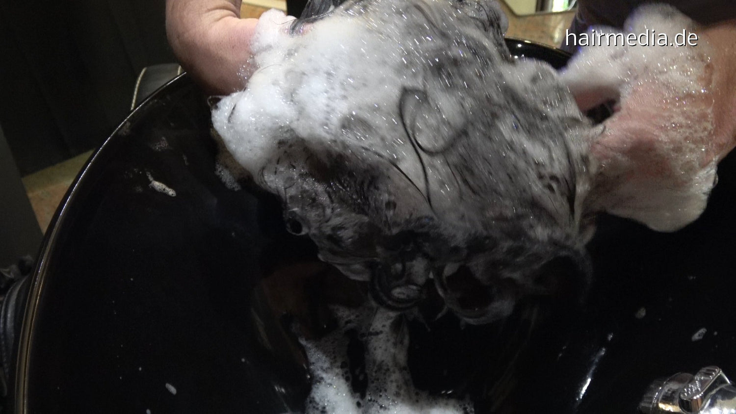 381 black salon black shampoobowl shampooing