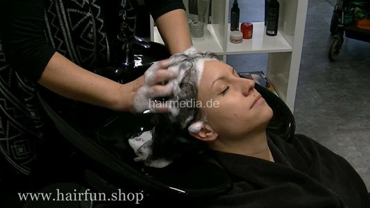 0721 Doro short haircut pre perm shampoo and haircut