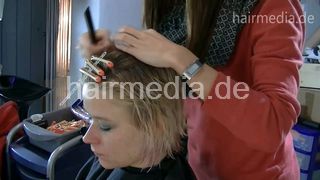 101 Ricarda perm - short perming blonde hair complete