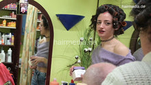 Load image into Gallery viewer, 1240 MariaGi barberette in rollers doing male client Leyla controlled