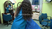 Load image into Gallery viewer, 1252 Mom by Mahshid 2 shampoo by XXL hair barberette in blue apron