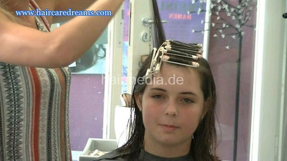 1508 Teen Antje haircut and afro perm by Grazia