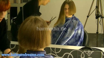 1902 young girl dramatical haircut and bleaching