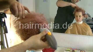 1903 Teen Kaleida first buzz cut by barber