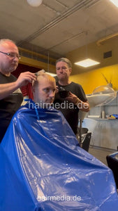 2012 20240413 salon bleaching and buzzcut 2 barbers