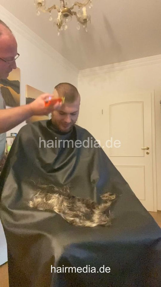 2012 240430 home salon dry buzz and bleach headshave