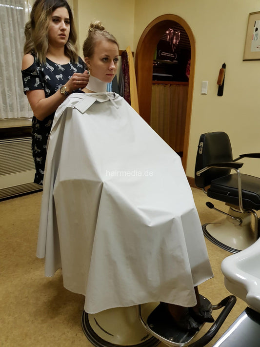 1034 OlgaO and JuliaS caping in vintage barbershop pictures