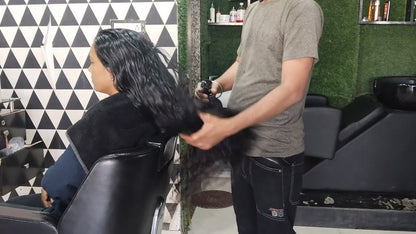 1242 Krisha 1X Upright 1X Forward 1X Conditioning By Male Barber