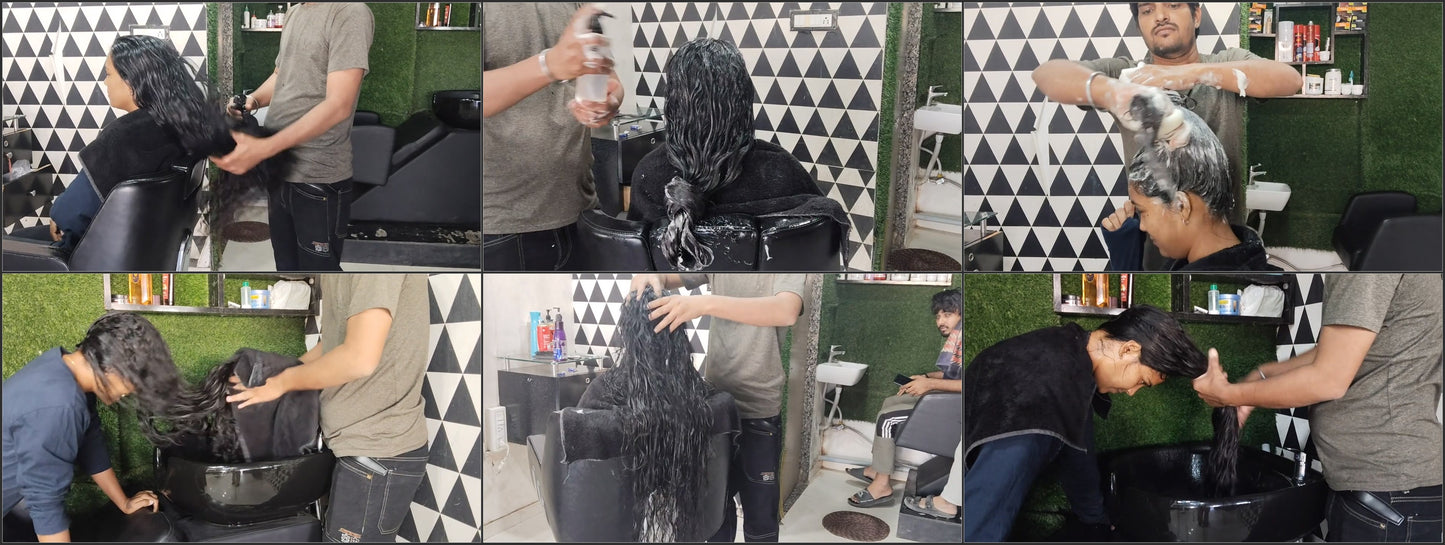 1242 Krisha 1X Upright 1X Forward 1X Conditioning By Male Barber