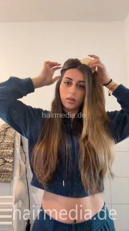 Dania introduction self styling straightening at home and smoking