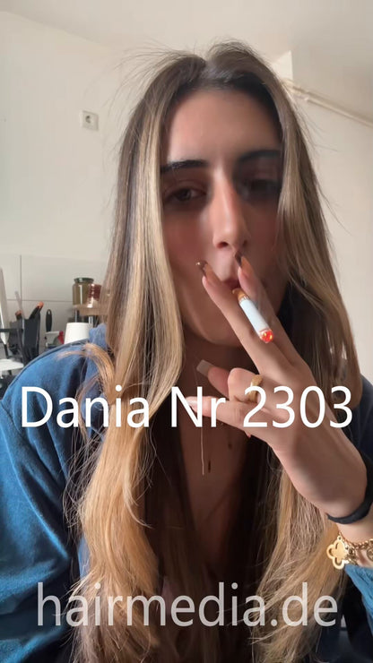 Dania introduction self styling straightening at home and smoking