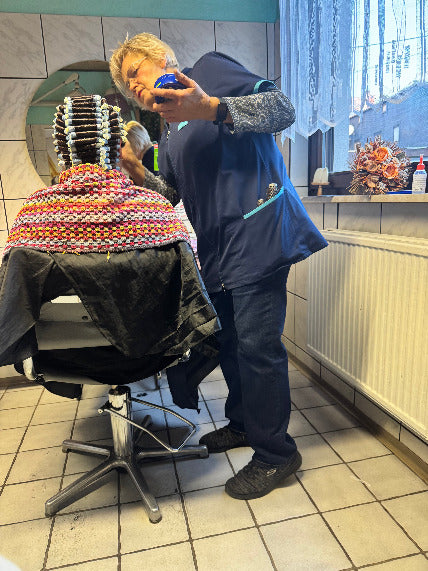 1269 Mike 260122 GDR Salon Mike and Yvonne Forward Shampoo and Perm by Barber