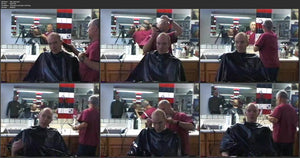 204 JW6a US barbershop shampoo and haircut by barber MTM