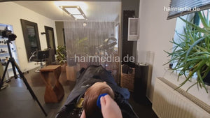 1181 ManuelaD 1 backward pampering shampoo by barber POV Cam