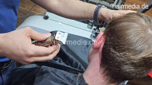 Cargar imagen en el visor de la galería, 2024 young boy permed Max April 23 buzzcut by barber controlled by AlinaR
